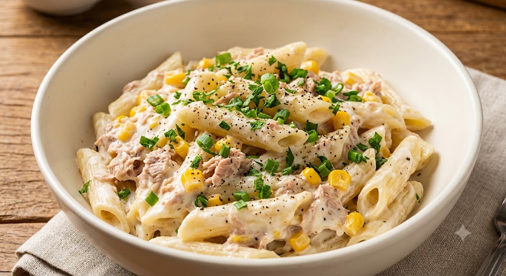 Macarrão Cremoso com Atum